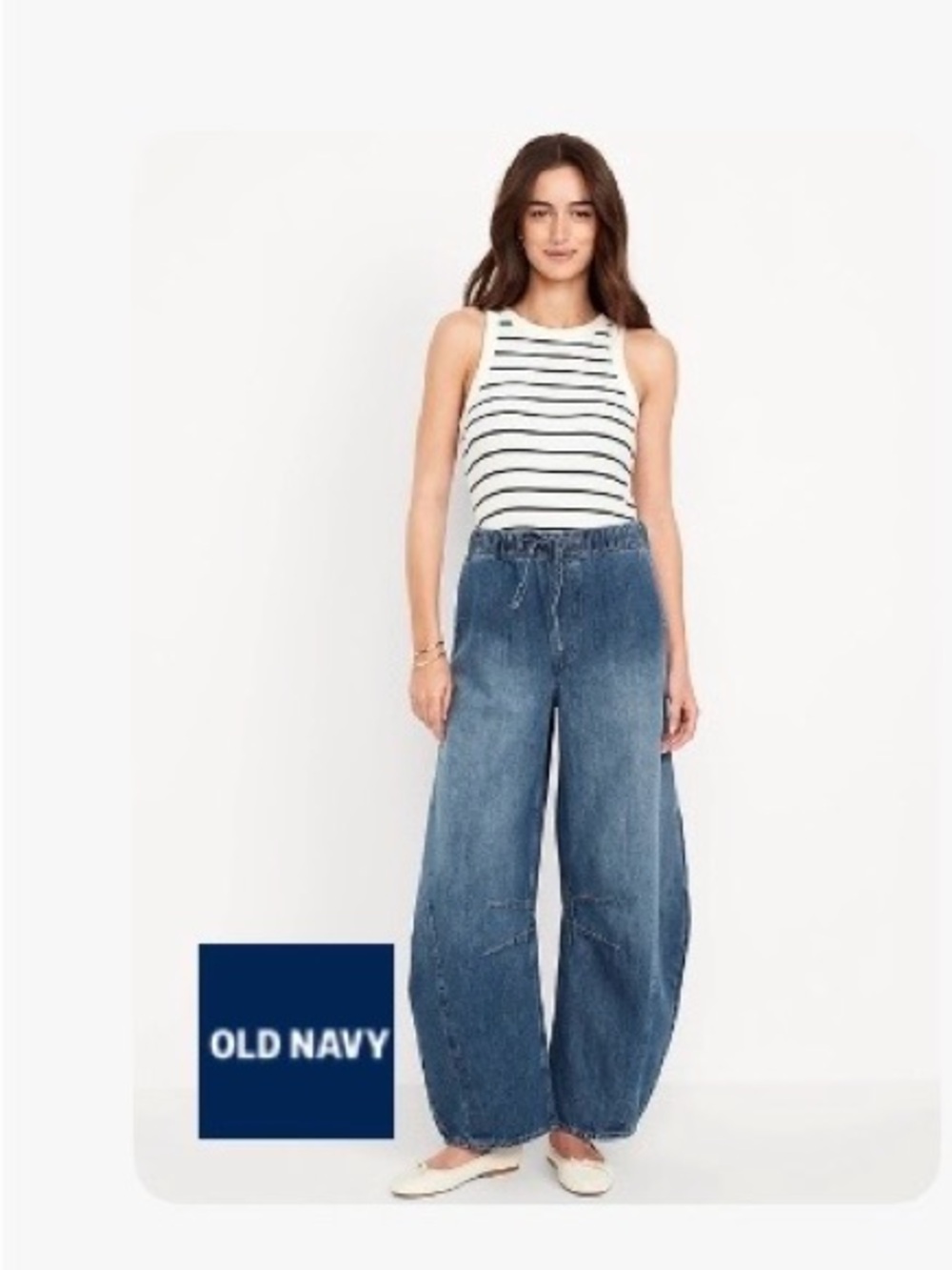 Old Navy Wide-Leg barrel Blue Jeans for Women SOLD OUT ONLINE